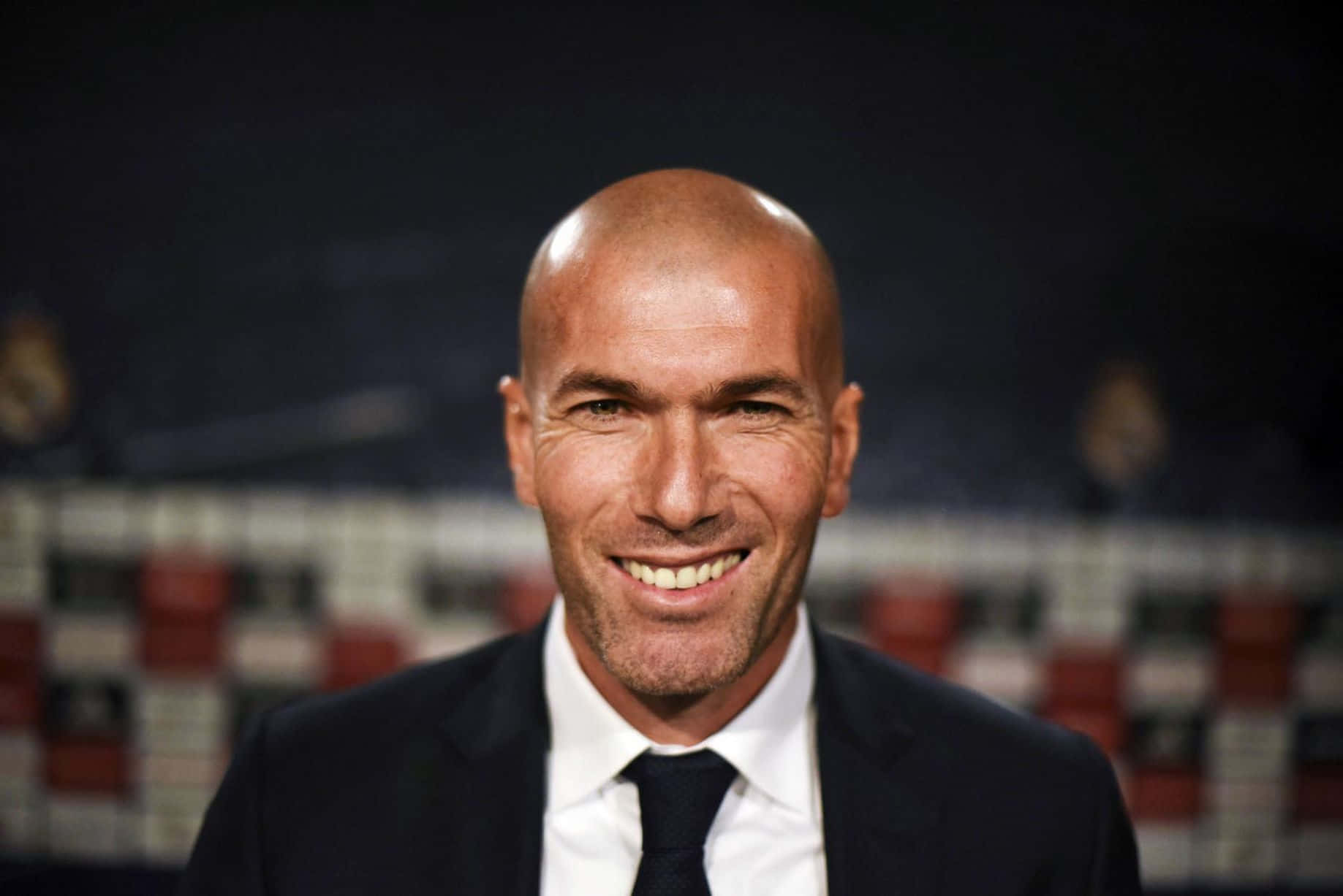 Zinedine Zidane Formal Suit Profile Photography Background