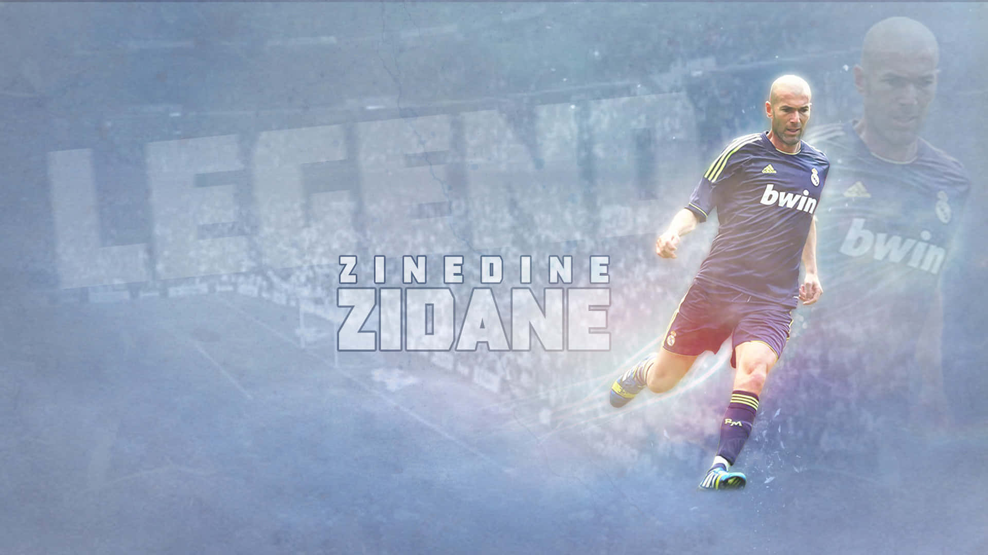 Zinedine Zidane, Legendary Football Maestro Background