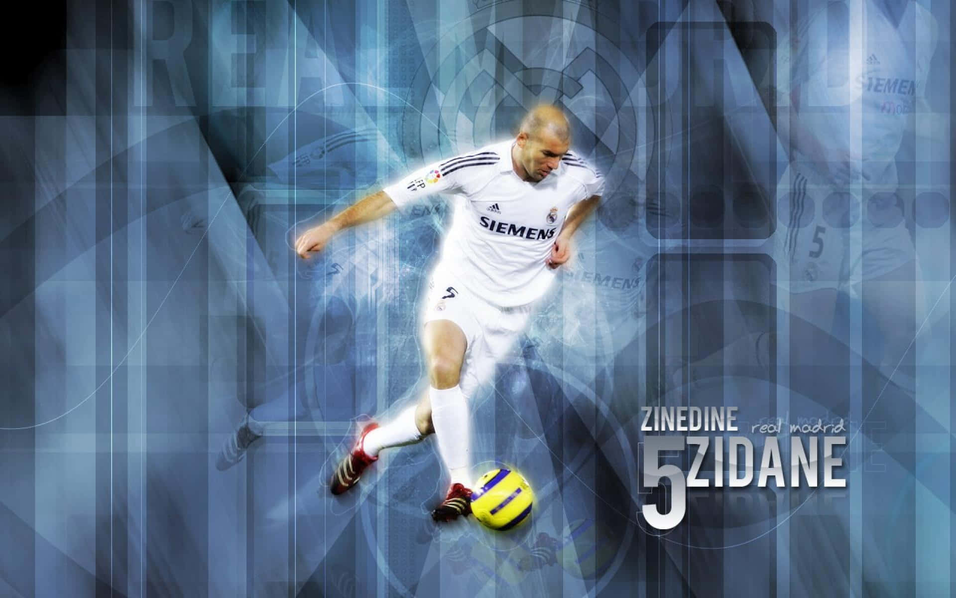 Zinedine Zidane Real Madrid Fc Photo Background Background