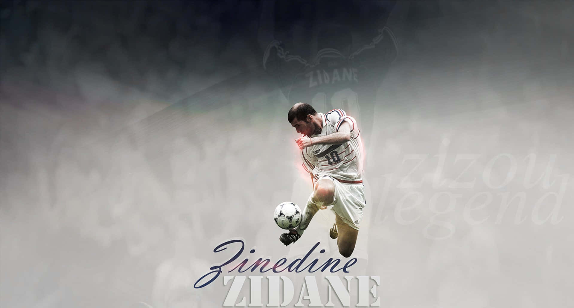 Zinedine Zidane Real Madrid Fc Photo Background Background