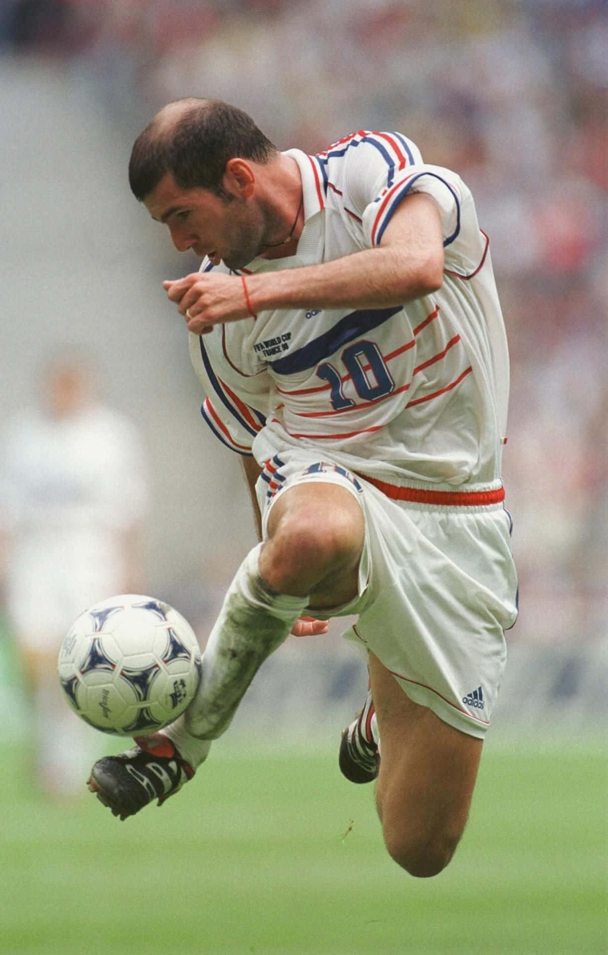 Zinedine Zidane Side Kick Football Photography Background