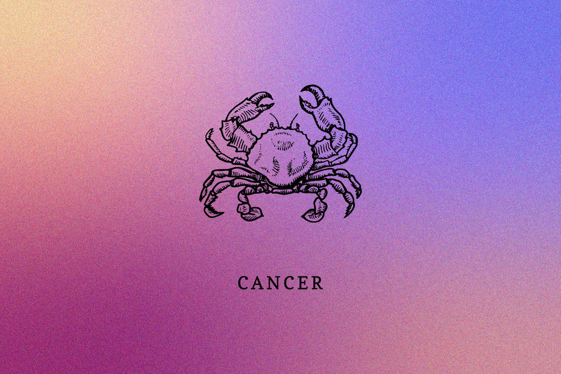 Zodiac Cancer Gradient Aesthetic Background