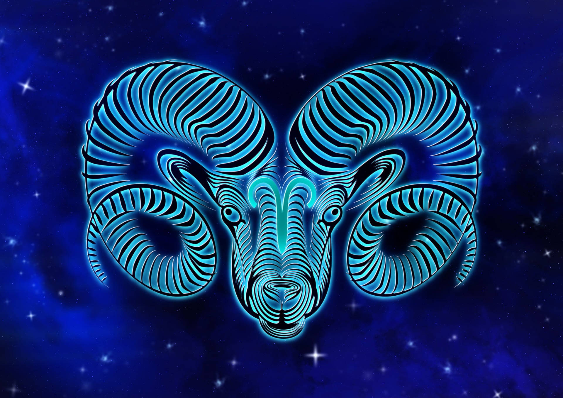 Zodiac Sign Aries Background