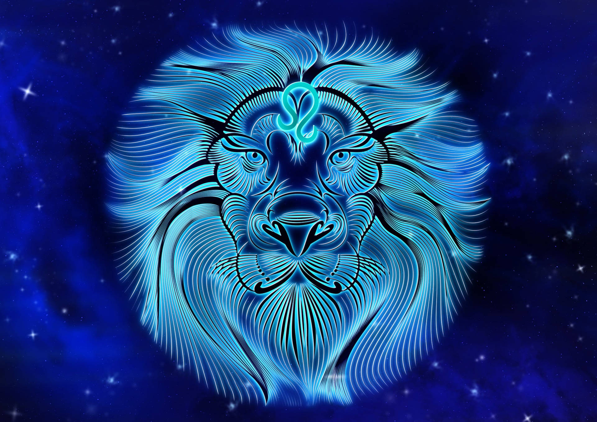 Zodiac Sign Leo Background