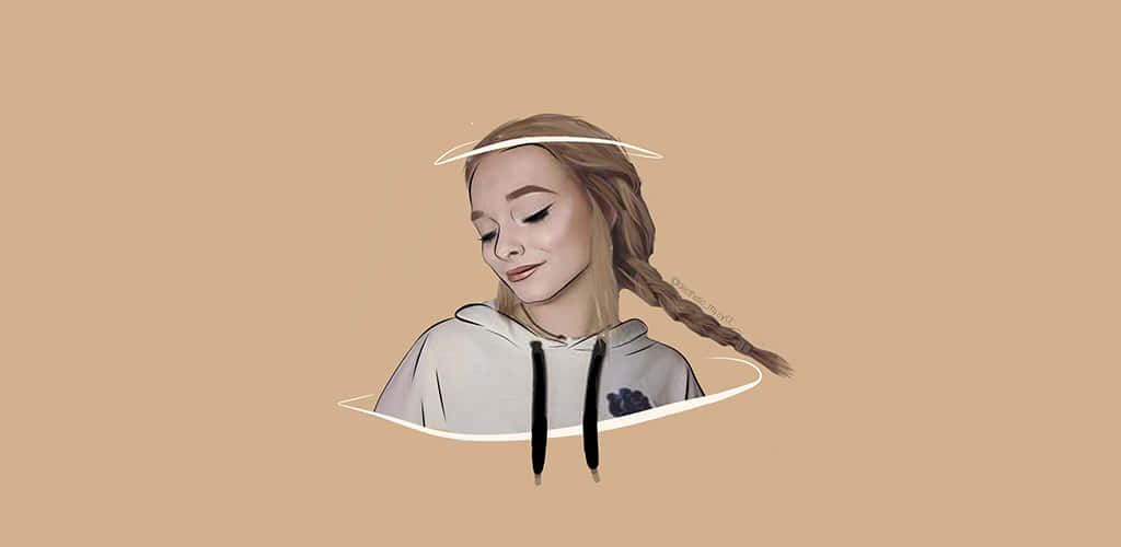 Zoe Laverne With Braids Background