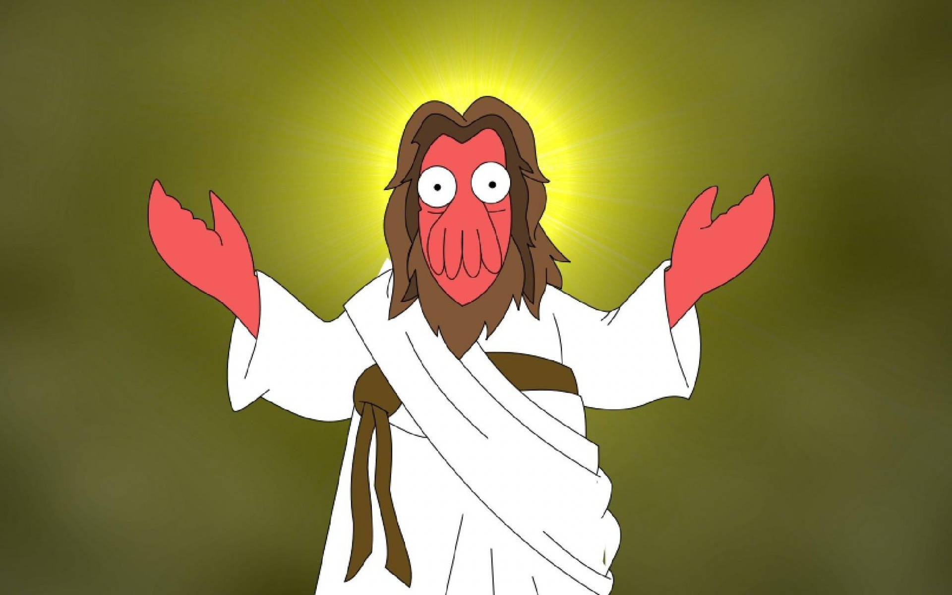Zoidberg As Jesus Background