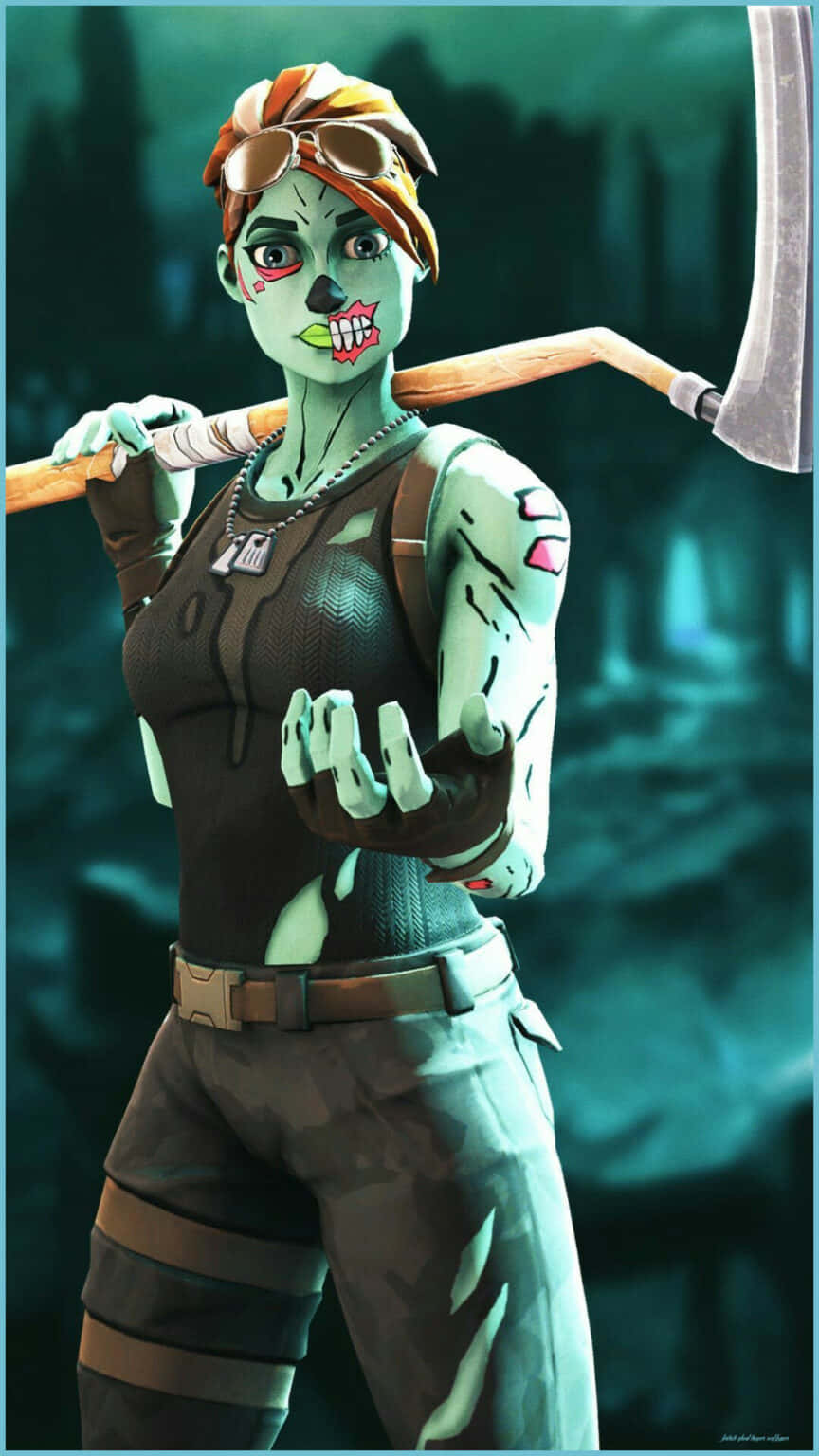 Zombie Avengers - A Zombie With An Axe Background