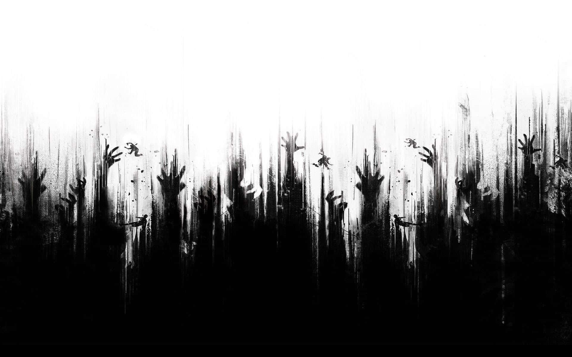 Zombie Hands In The Air Background