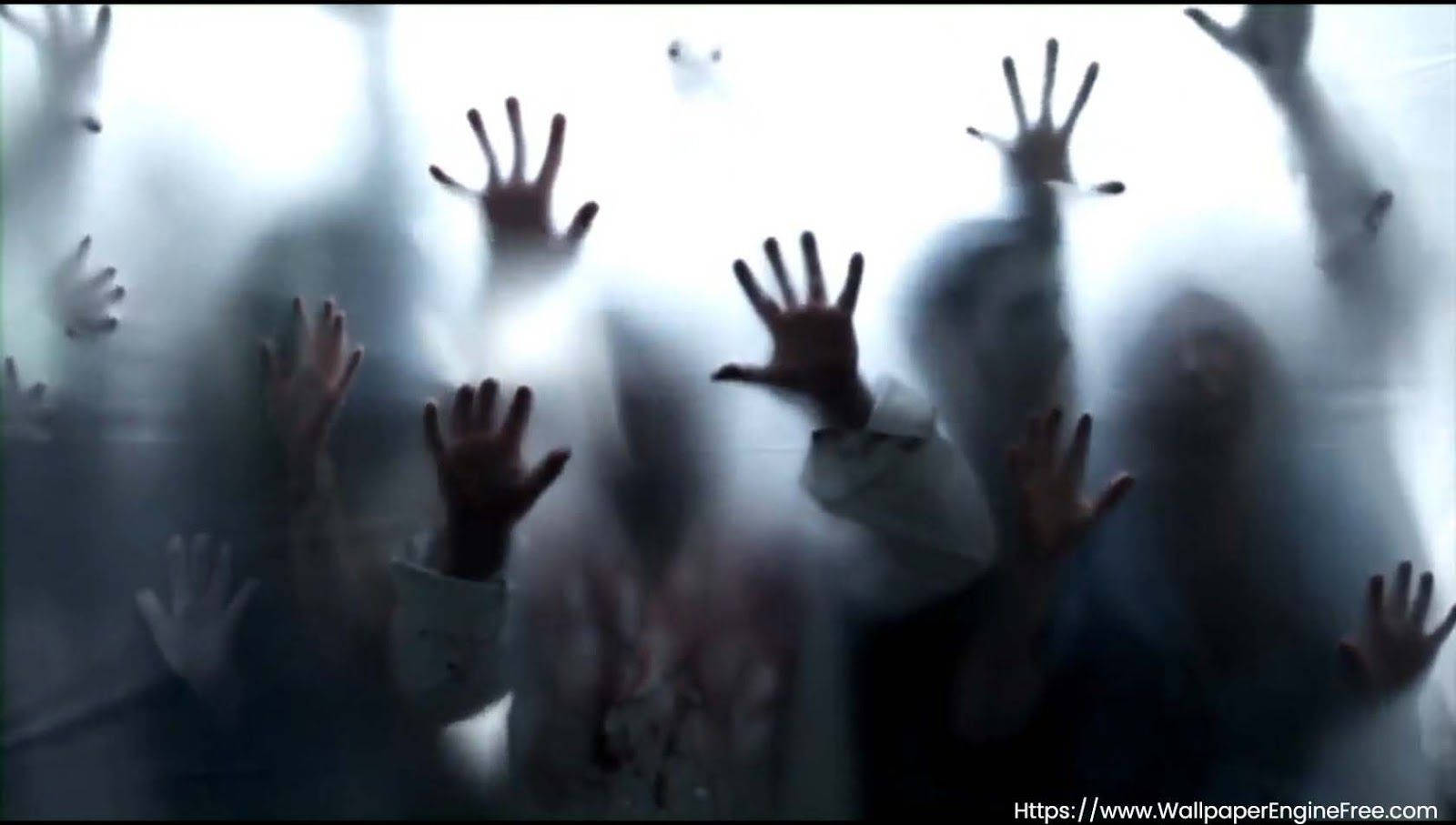 Zombie Hands In Window Background