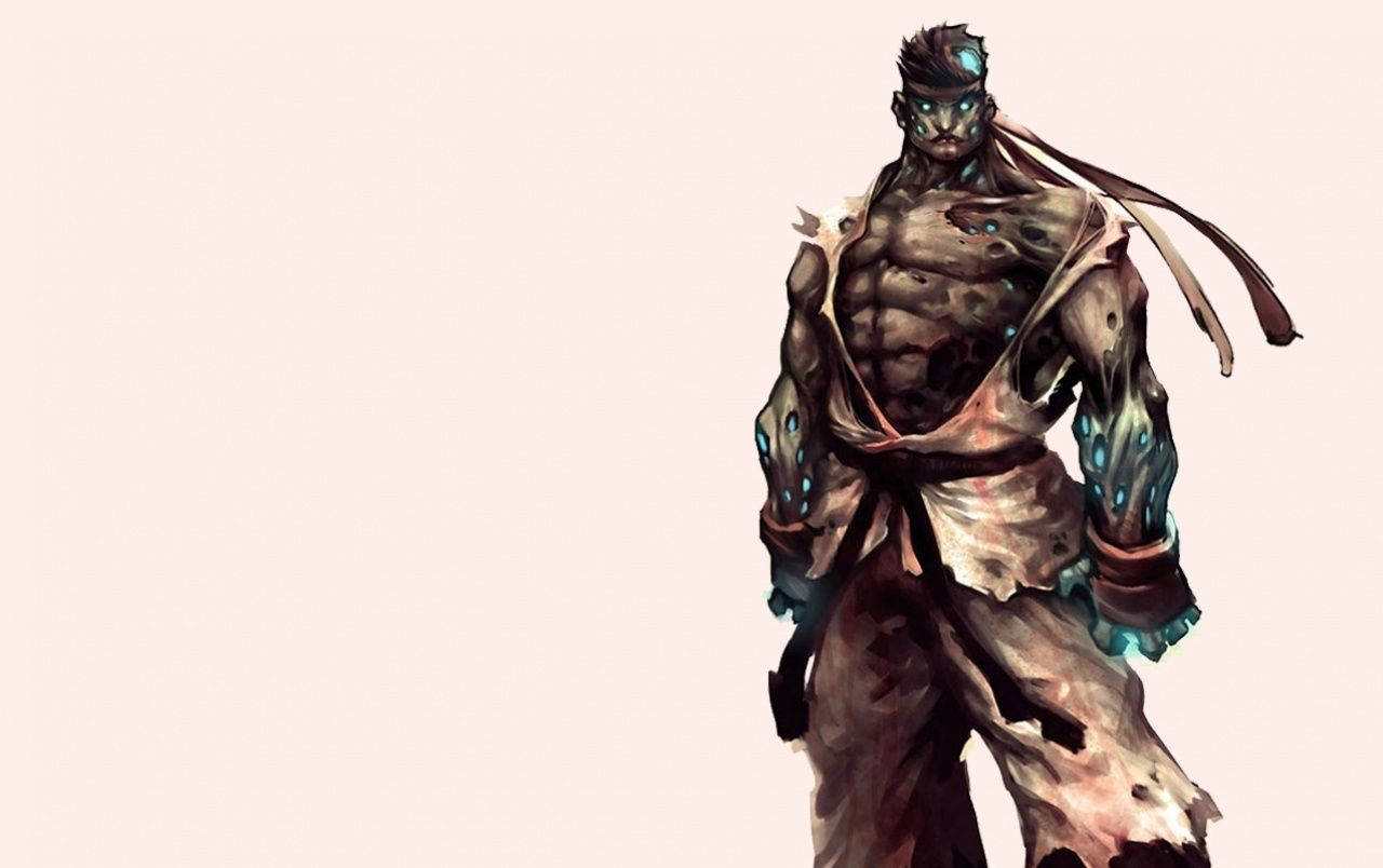 Zombie Ryu Of Street Fighter Background
