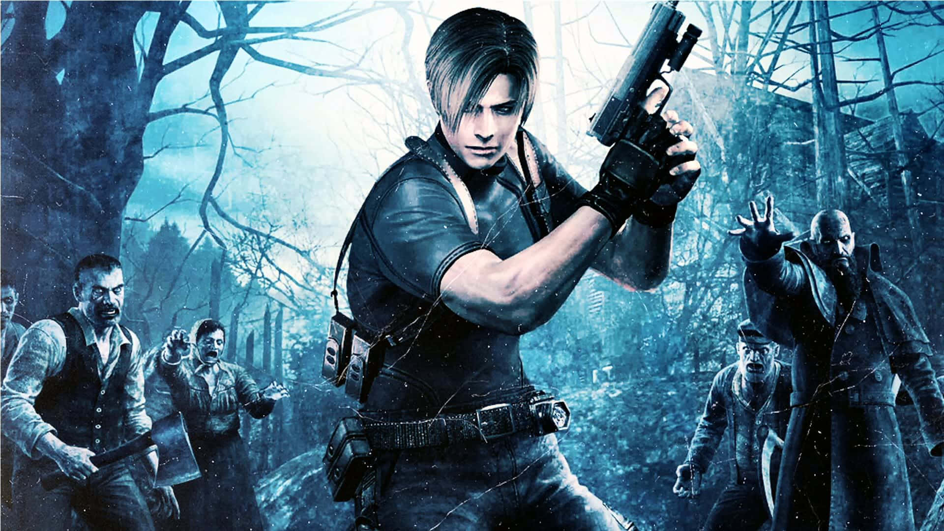 Zombies In Resident Evil Background