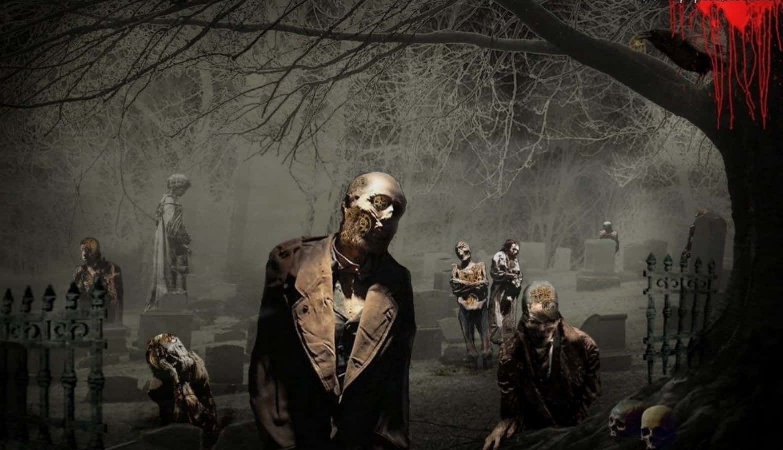 Zombies In The Cemetery Screenshot Thumbnail Background