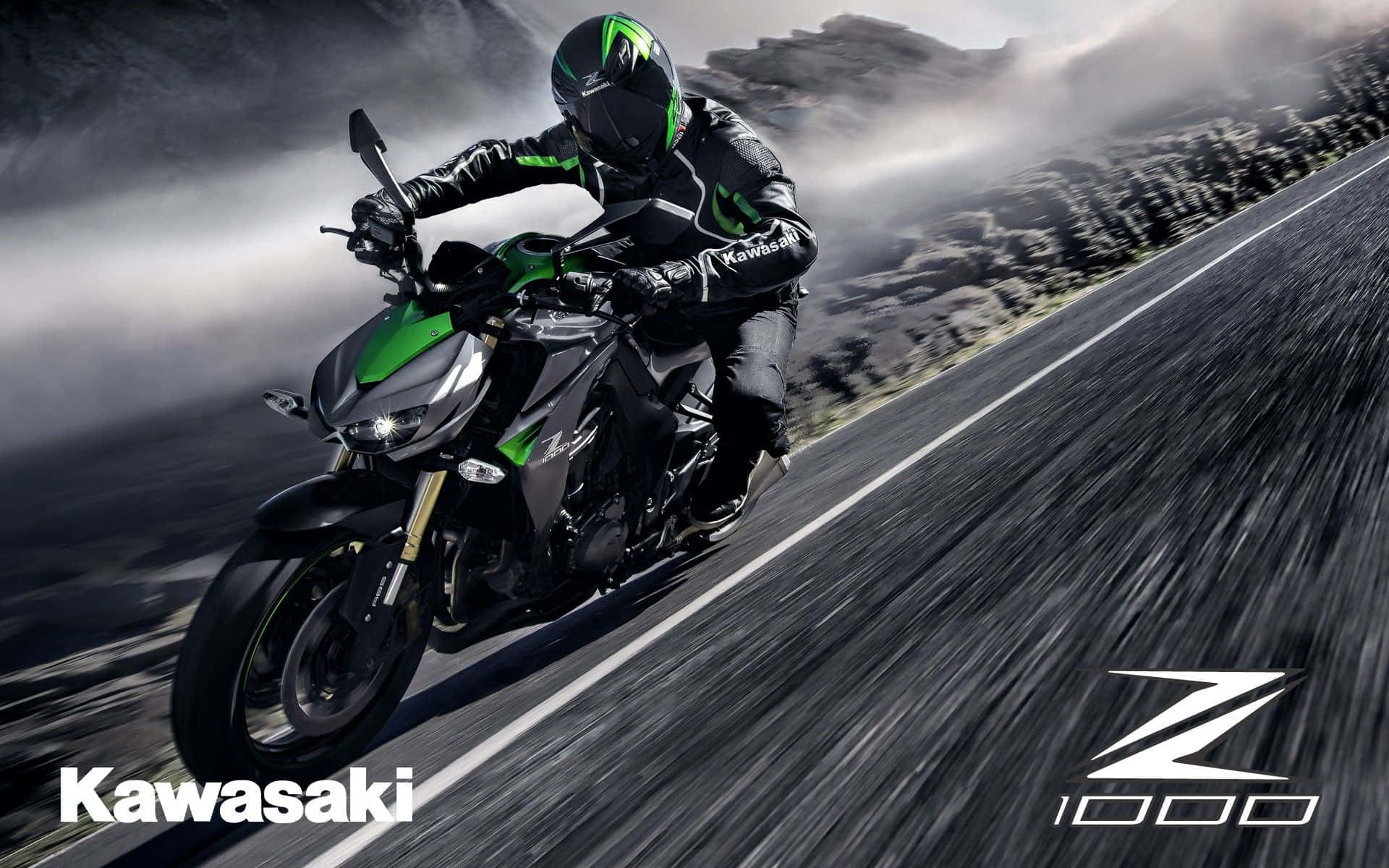 Zoom Around On A Kawasaki Desktop Background