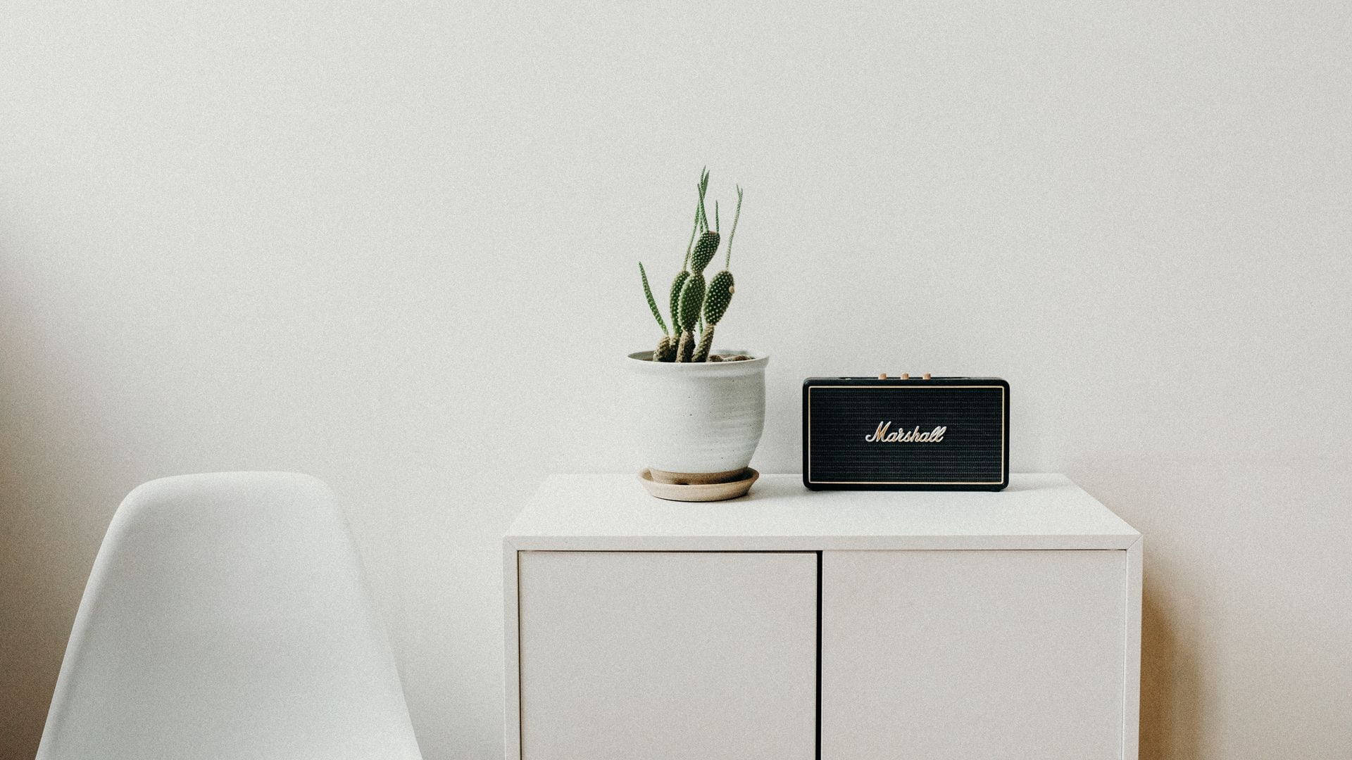 Zoom Background Office With Sideboard Table