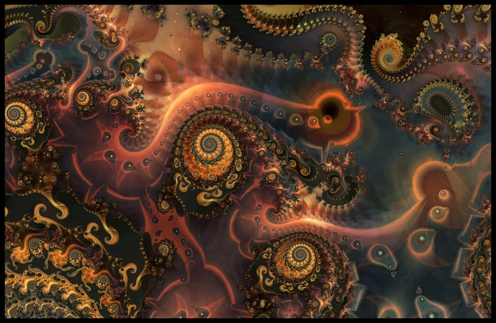 Zoom In To Discover An Infinite World Of Mesmerizing Shapes Background