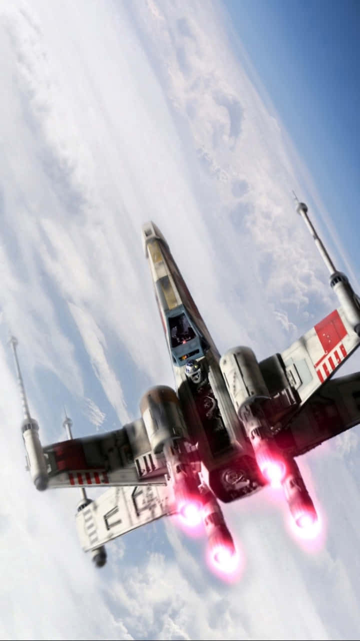 Zoom Into The Adventure With X-wing Background