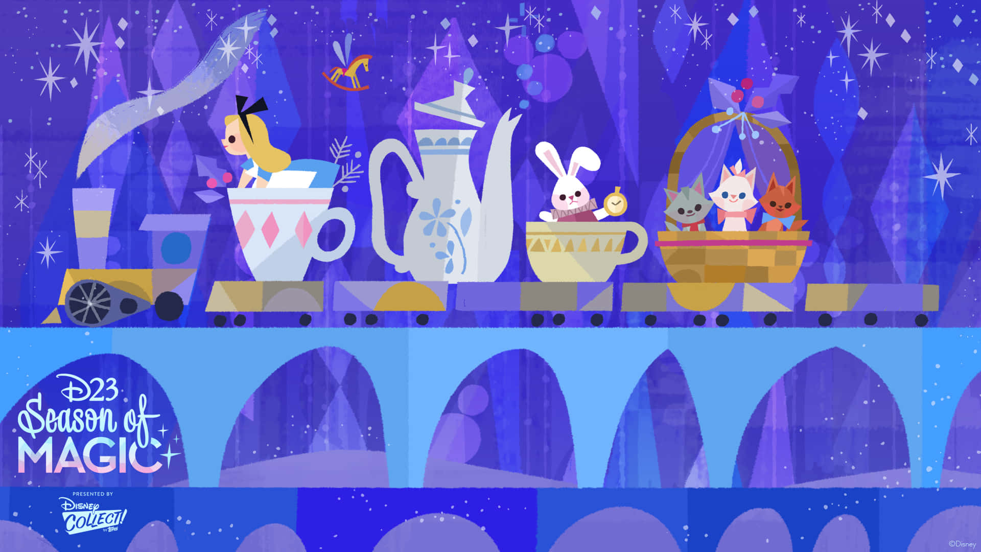 Zoom Party Disney Season Of Magic Background