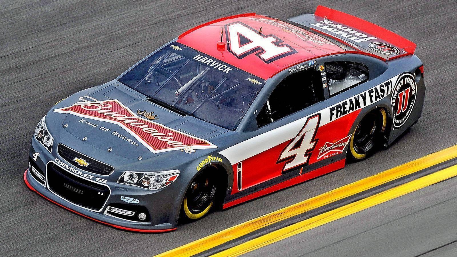 Zooming Kevin Harvick Car Background