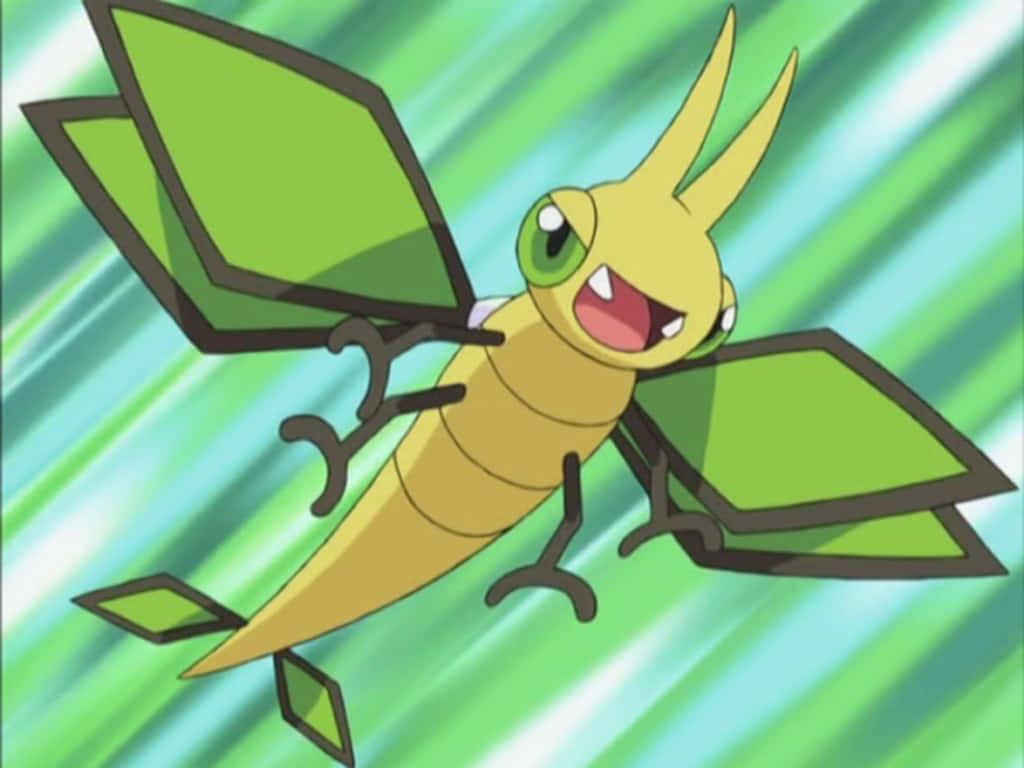 Zooming Vibrava In Anime Background