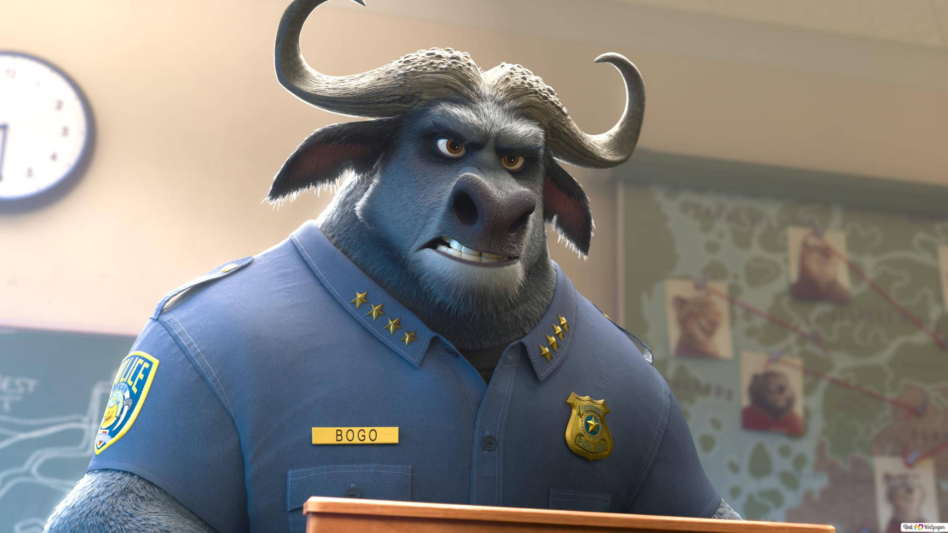 Zootopia Chief Bogo Background