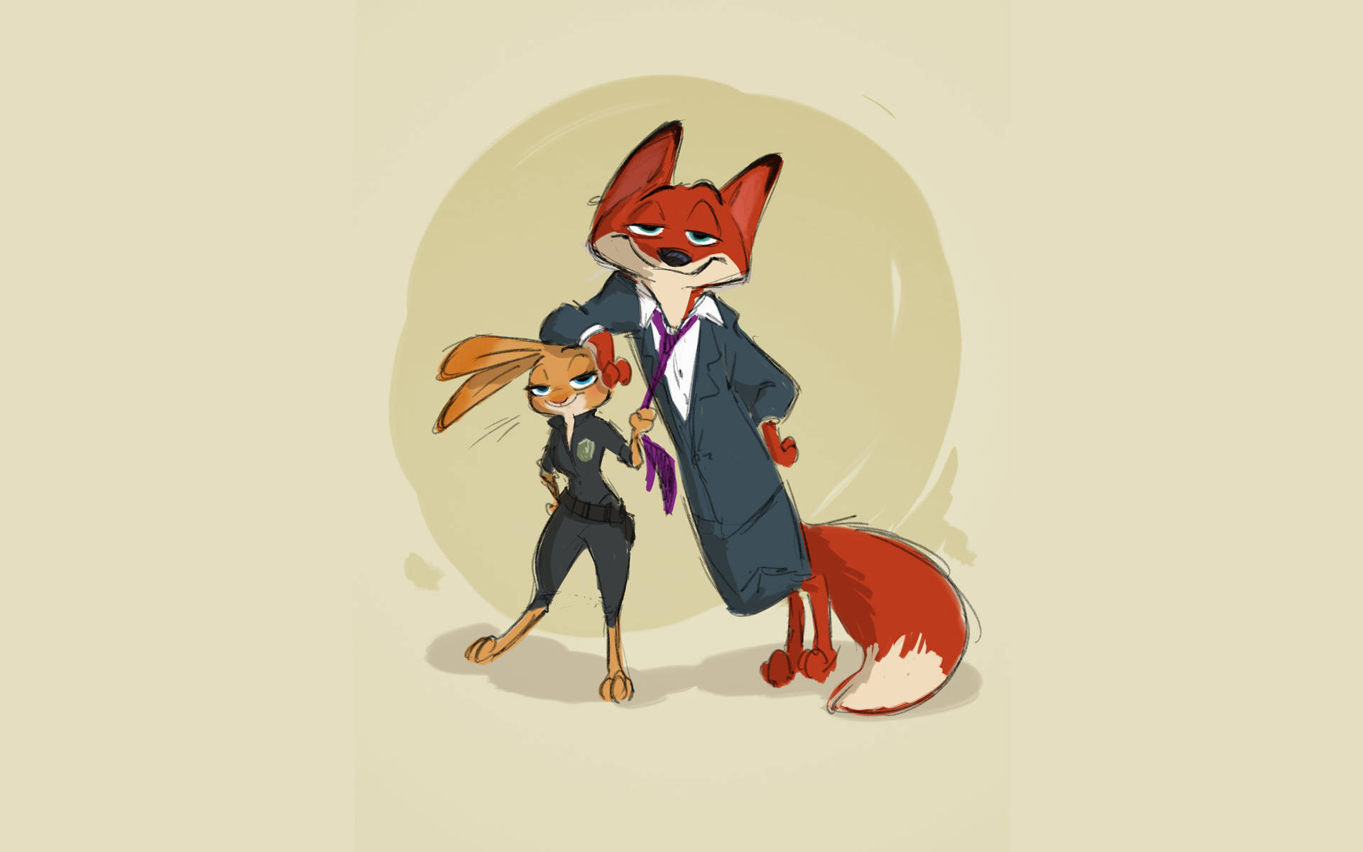 Zootopia Comical Characters Background