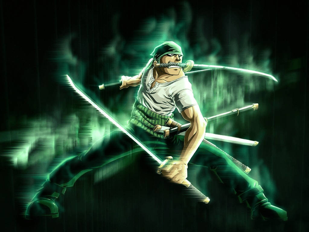 Zoro Hd Green Aura Background