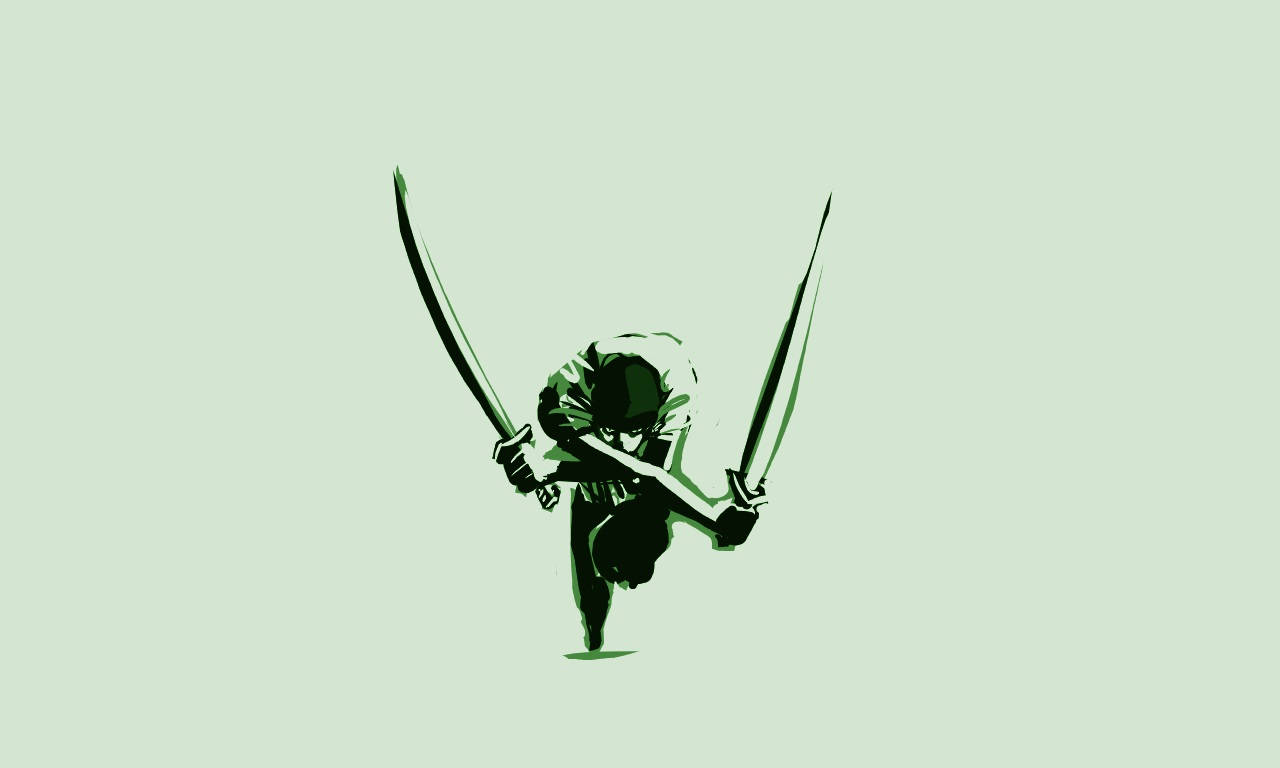 Zoro Hd Minimalist Artwork Background