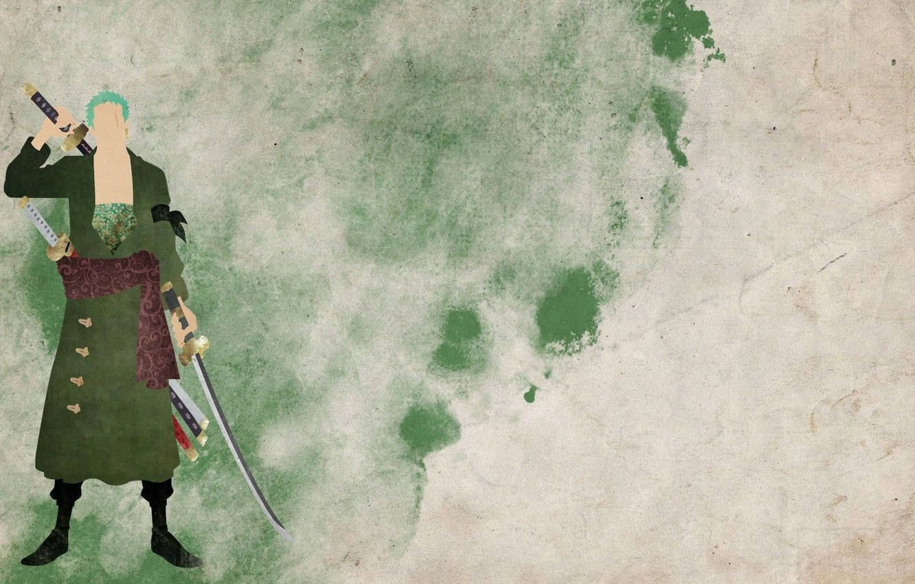 Zoro Hd Minimalist Painting Background