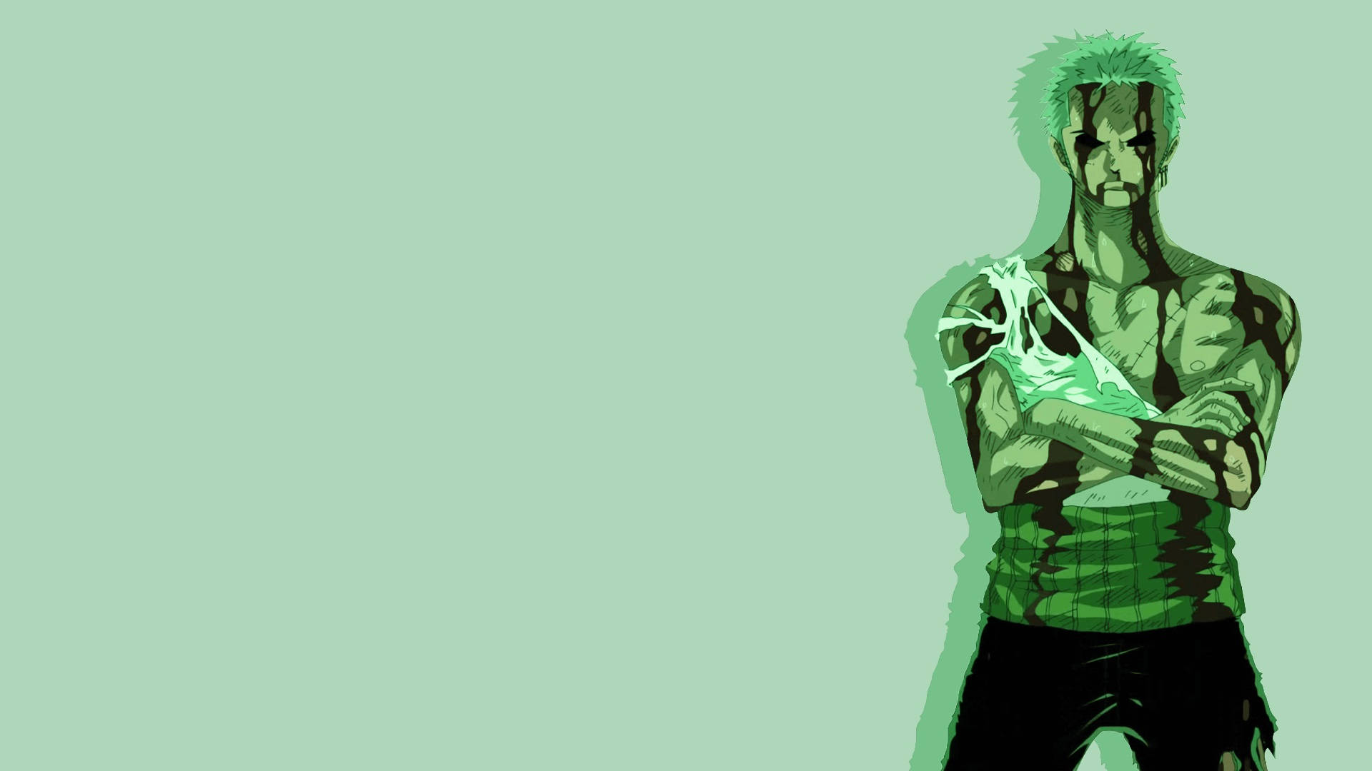 Zoro Hd Mint Green Background Background