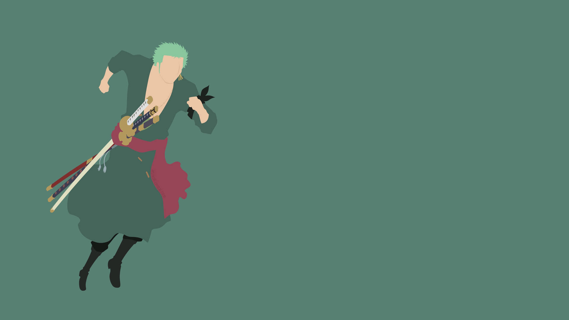 Zoro Hd Running Stance Background