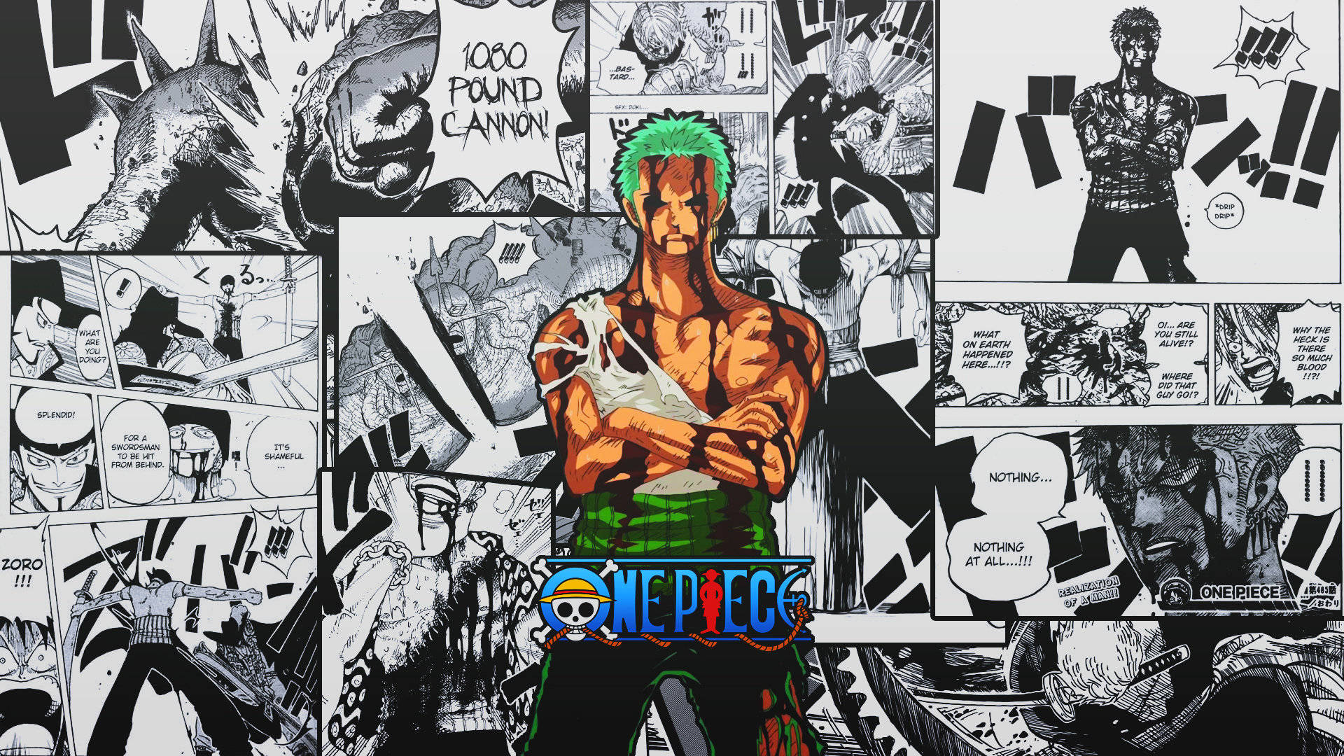 Zoro, Swordsman And Captain Of The Straw Hat Pirates Background
