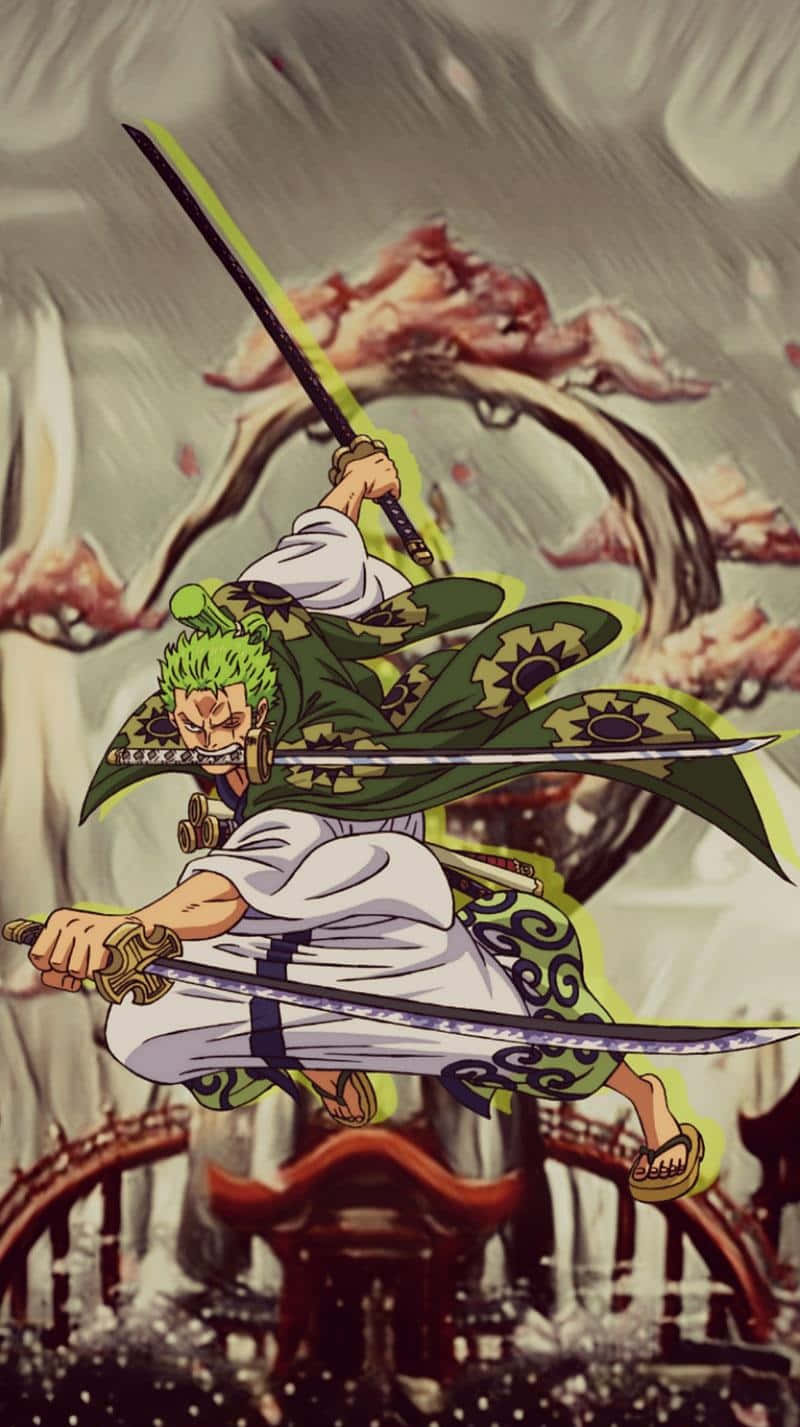 Zoro Wano In Battle Background