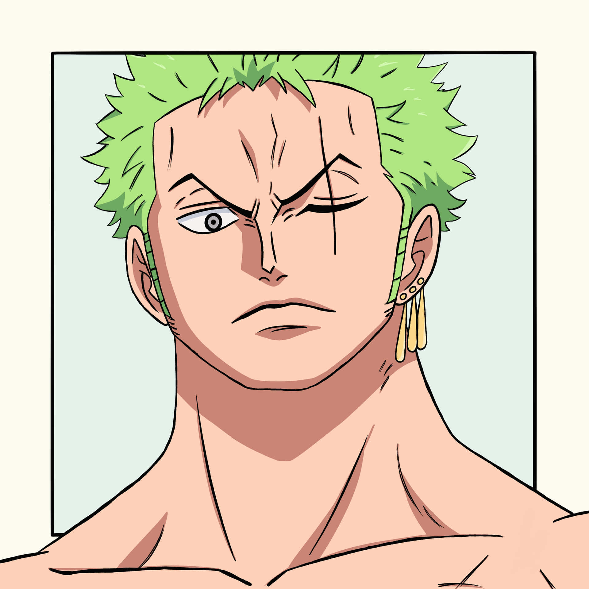 Zoro Wano Portrait Background