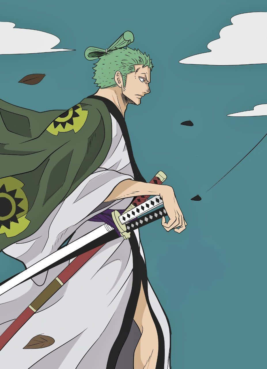 Zoro Wano Side View Background