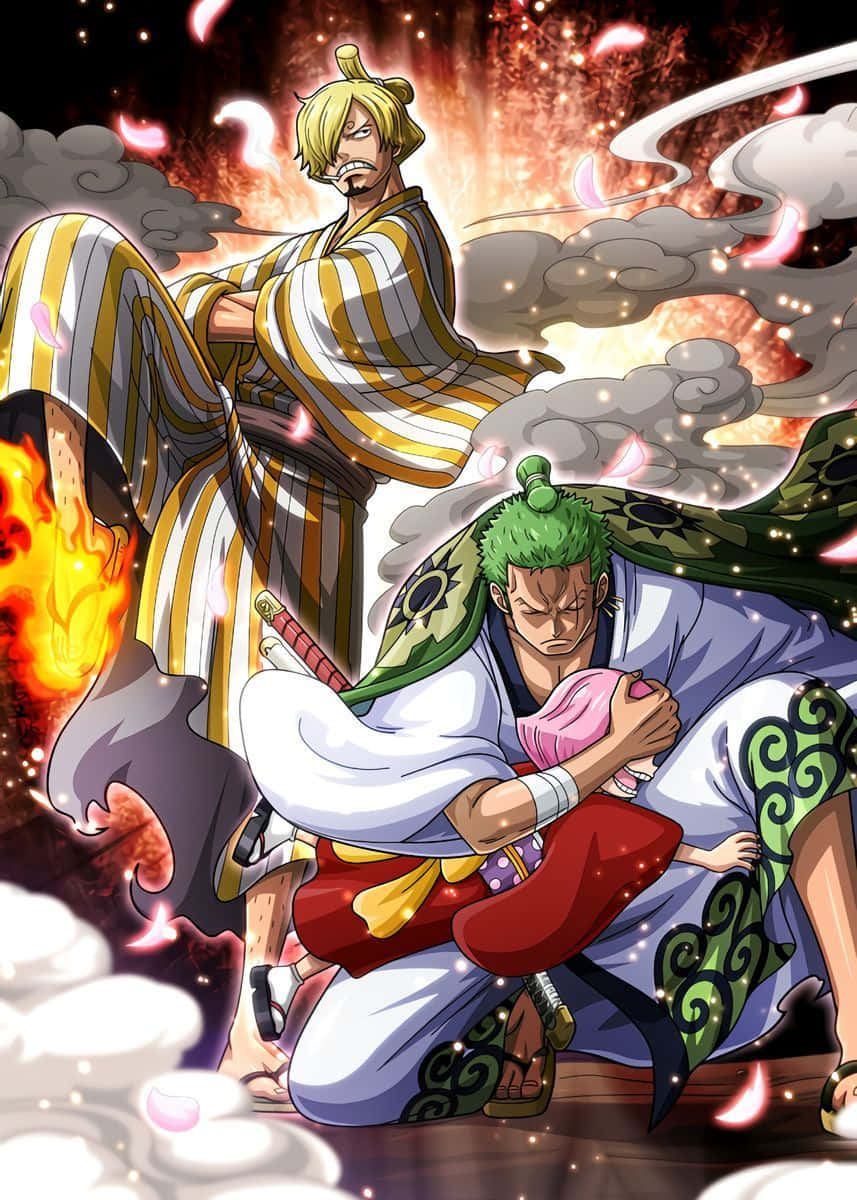 Zoro Wano Vinsmoke Sanji Background