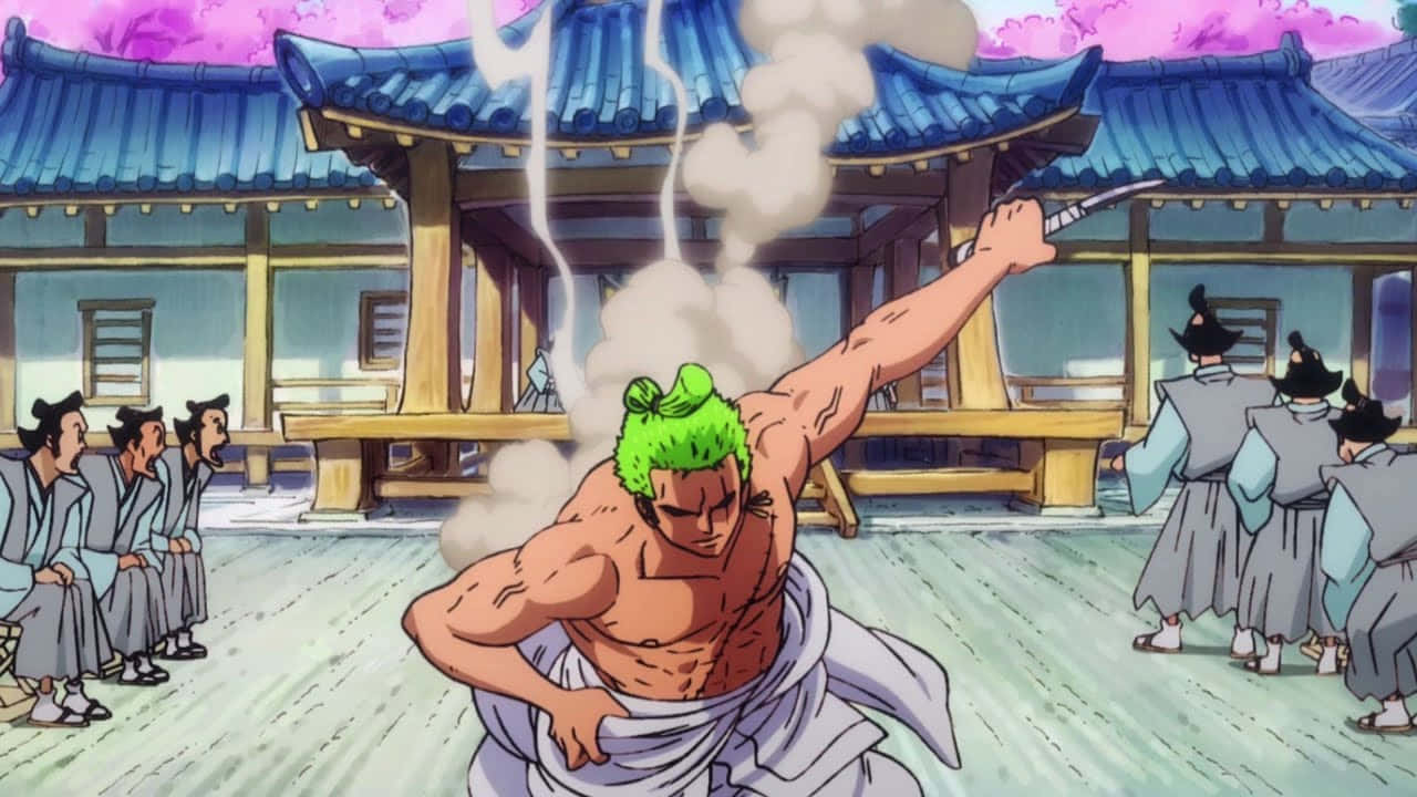 Zoro Wano Wielding Background