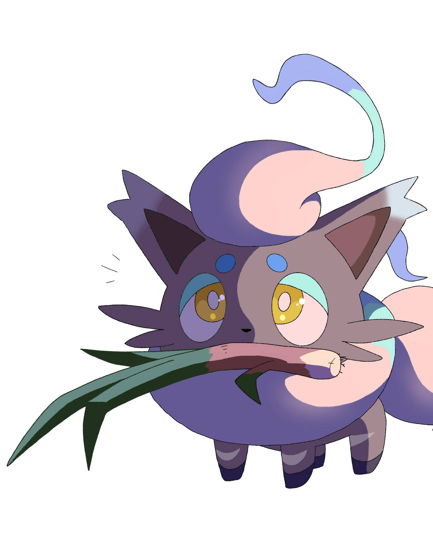 Zorua Carrying A Stick