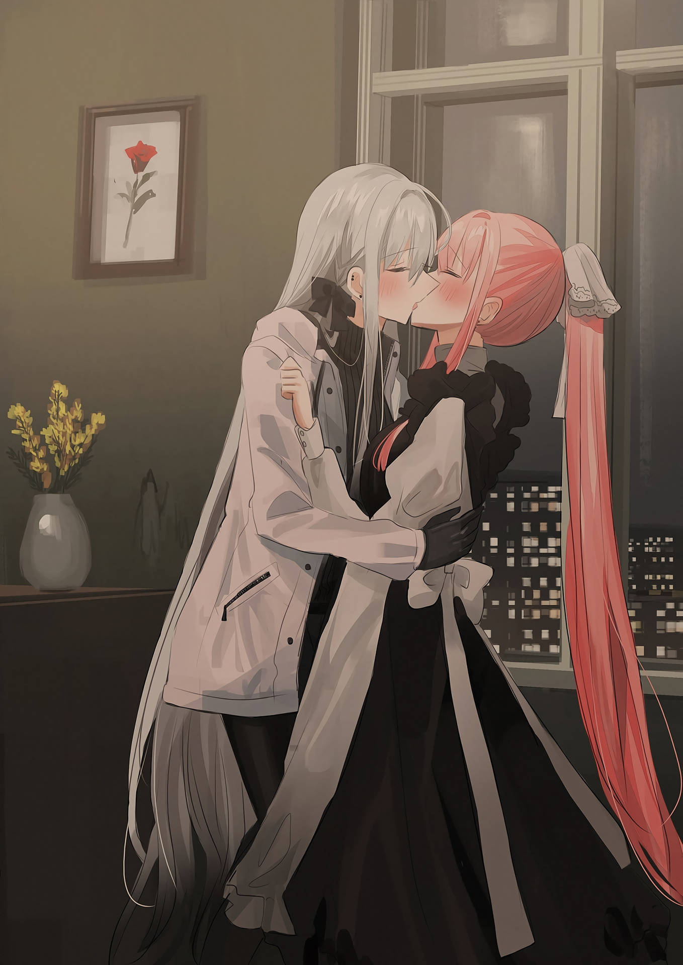 Zoya And Yana Anime Couple Kiss