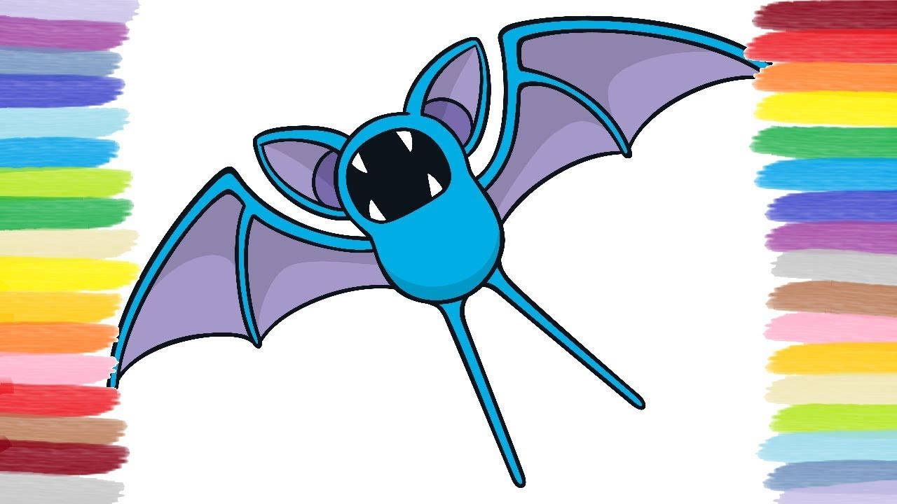 Zubat Coloring Page