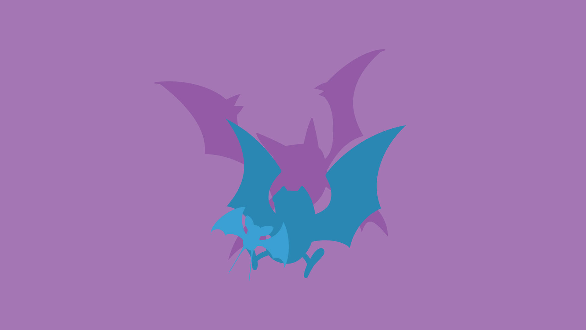 Zubat Evolution Line Silhouettes