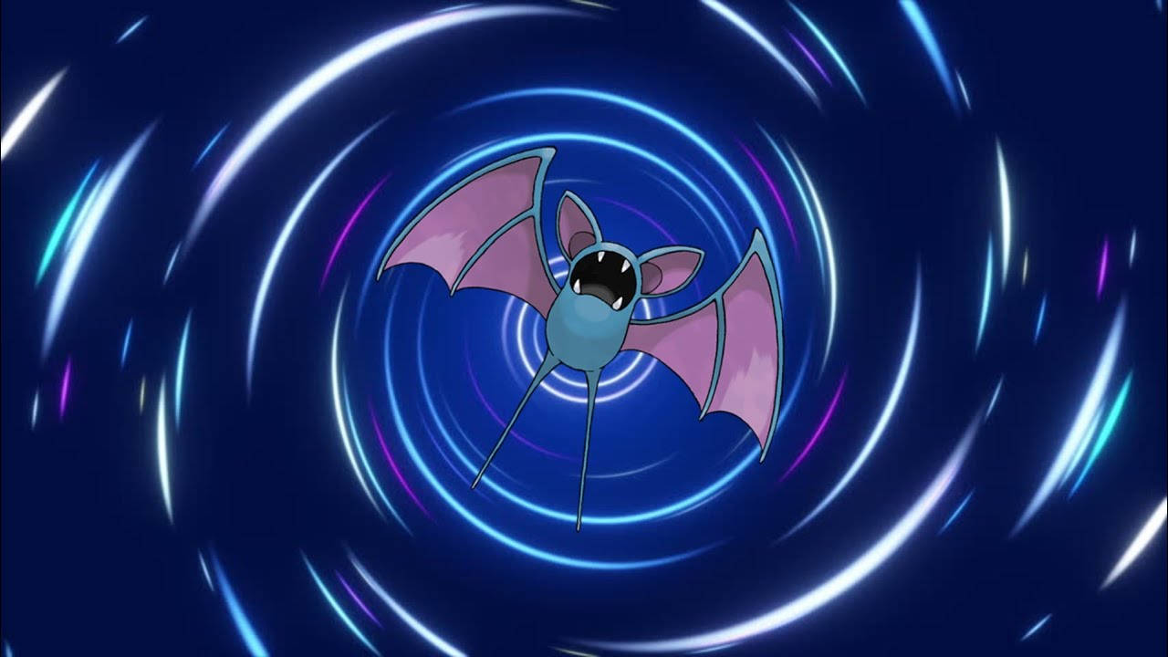 Zubat In Whirlwind Background