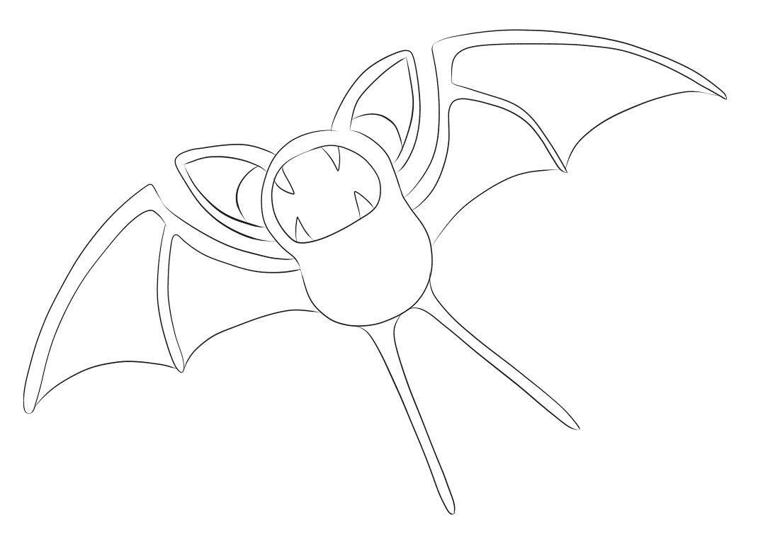 Zubat Outline