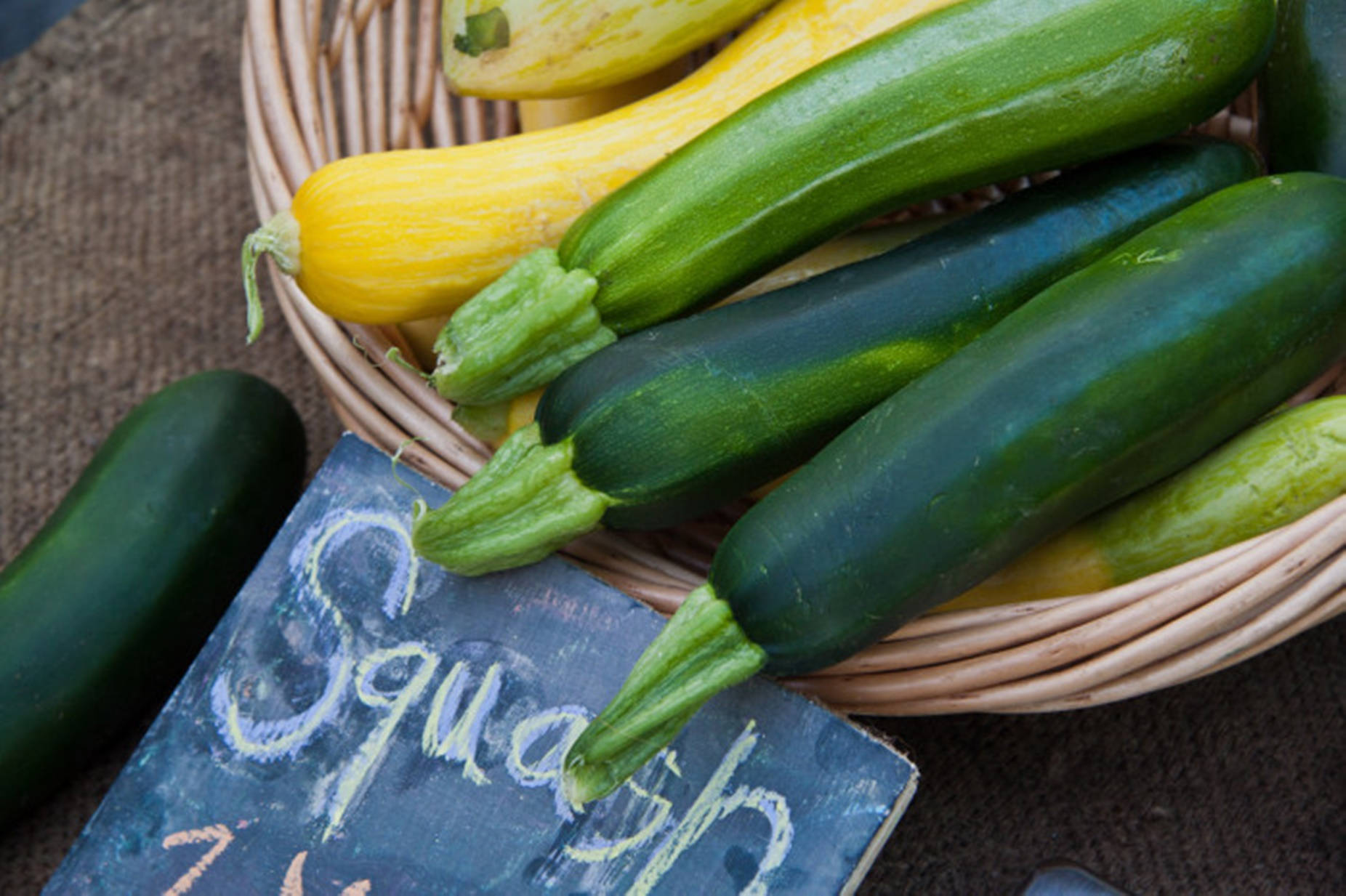 Zucchini Summer Squash Vegetables Background