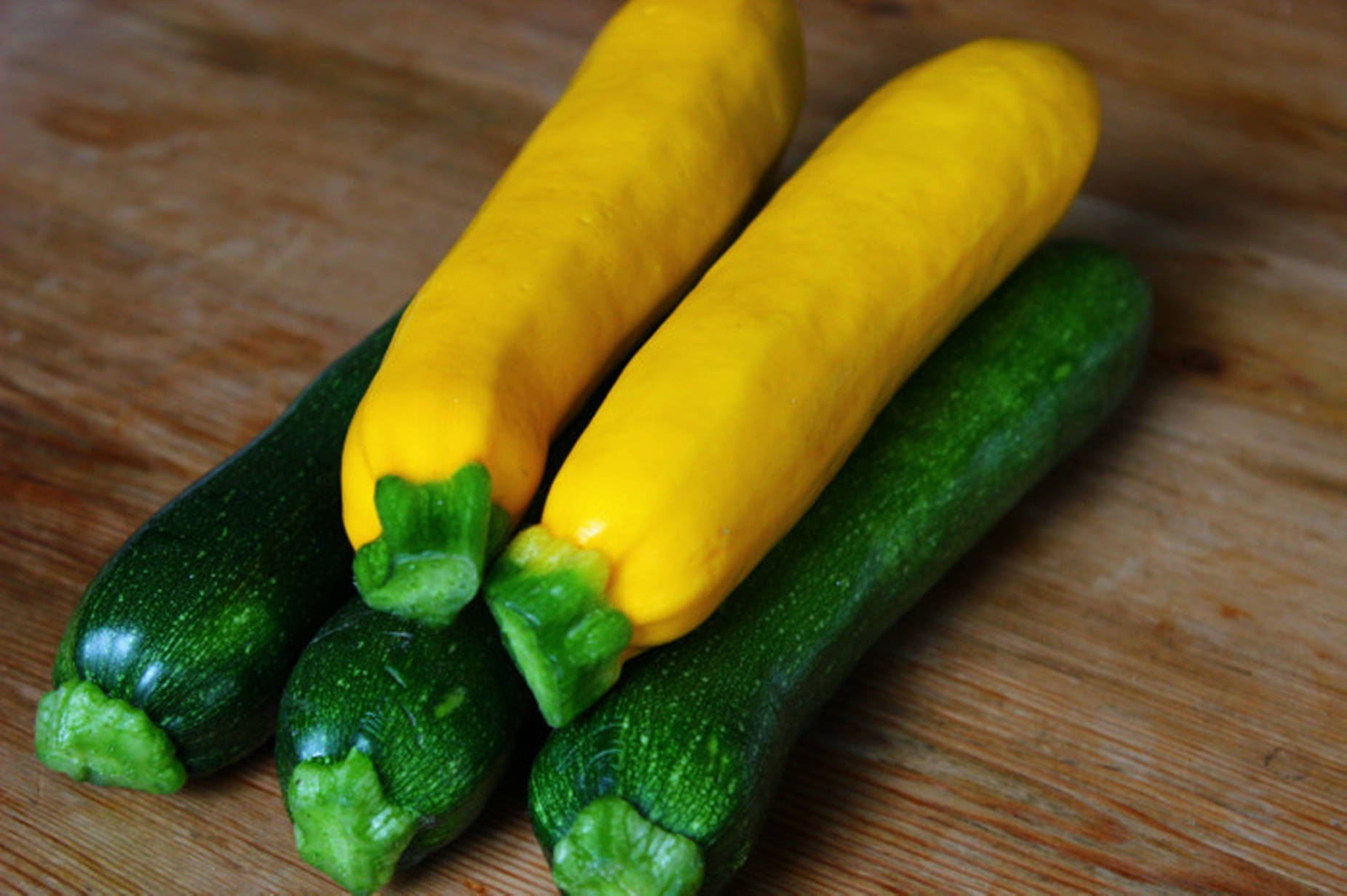 Zucchinis Yellow And Green Variety