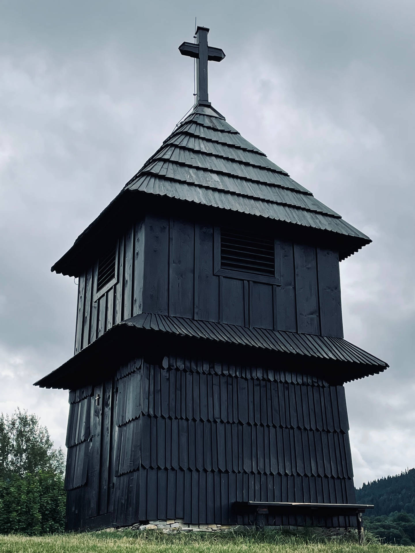 Zvonica U Marunov In Slovakia Background